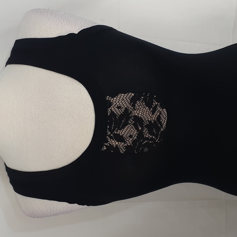 Betsey Johnson black and black lace bodycon dress size small new with tags - Picture 2 of 11